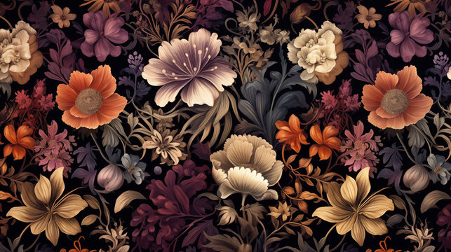 FLORAL BACKGROUND &ndash; Generative AI