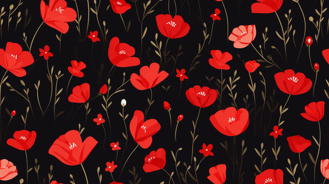 FLORAL BACKGROUND &ndash; Generative AI