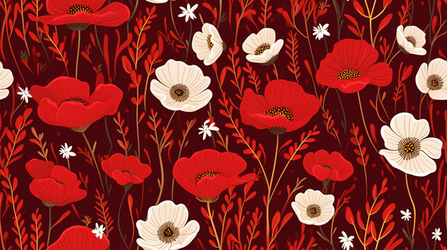 FLORAL BACKGROUND &ndash; Generative AI