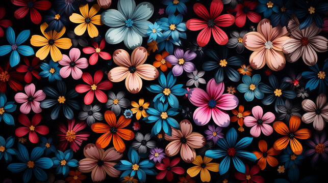 FLORAL BACKGROUND &ndash; Generative AI