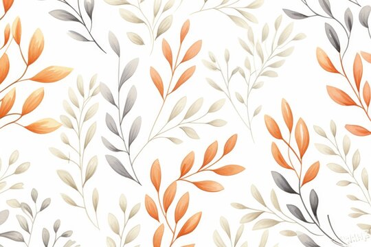 Texture floral textile design plant wallpaper illustration pattern seamless background nature leaves
