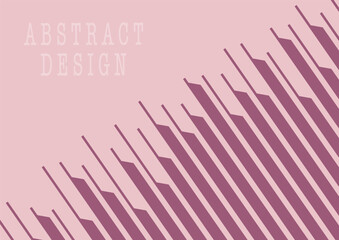 Abstract geometric patterns of parallel lines. Template for postcards, posters, covers, interior and creative design