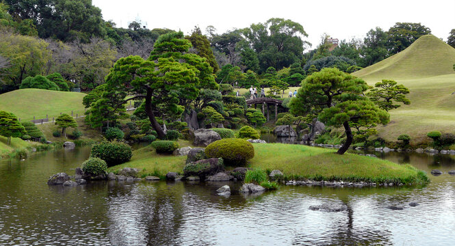 Suizenji Jojuen Garden, Kumamoto, Honshu Island, Japan