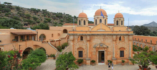 Monastère Agia Triada panoramique