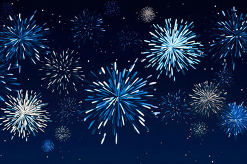 Fireworks New Year's Eve background illustration.