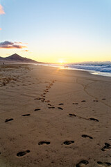 Fuerteventura - Sunset at the Playa de Cofete Canary Islands Spain