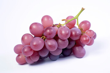 Fototapeta premium Red grapes isolated on white background