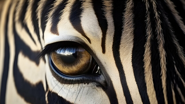 The eye of zebra