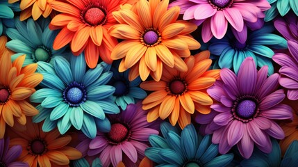 background of flowers close-up