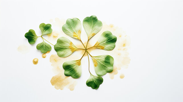 Watercolor Shamrock Clipart for St. Patrick's Day