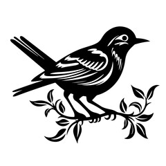 Graceful Bird Vector Illustration