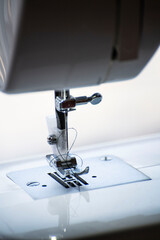 sewing machine in a machine