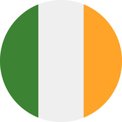Ireland flag Icon. - obrazy, fototapety, plakaty