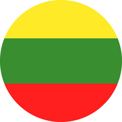 Lithuania flag Icon. 