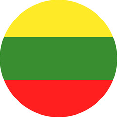 Lithuania flag Icon. 