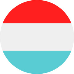 Obraz premium Luxembourg flag Icon.