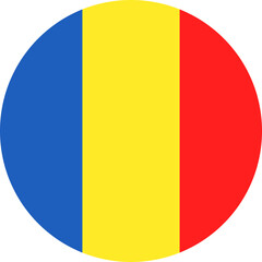 Fototapeta premium Romania flag Icon.