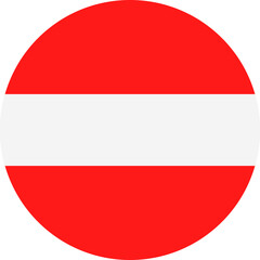 Obraz premium Austria flag Icon.