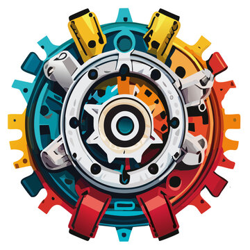 Car Parts And Tools Mecanic Patter Vector Illustration