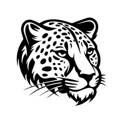 Majestic Cheetah Head Vector Illustration