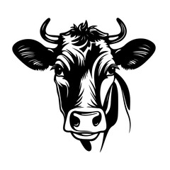 Gentle Cow Vector Illustration