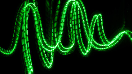 grün leuchten Hintergrund farbenspiel effekt video layer visual glow wellen strömung