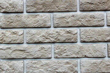 Photo texture yellow brick and white seams.