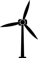 Wind turbine sign. Energy signs and symbols.