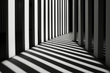 black and white wall