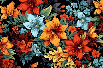 pattern with flowers