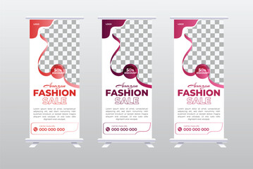 summer fashion sale Retractable Banners design template
