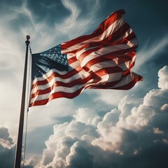 American Wave Flag
