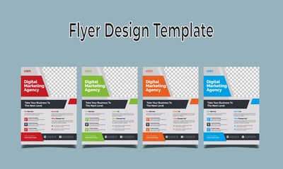 Creative corporate business flyer template,Corporate Business flyer template, Flyer Template Geometric shape used for business poster layout, business flyer template with minimalist layout