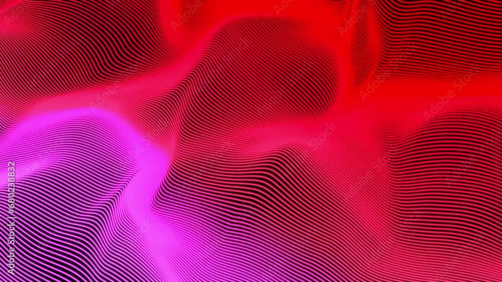 Poster abstract wave lines. computer generated 3d render
