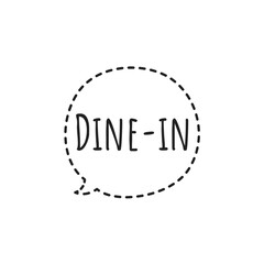''Dine-in'' Restaurant Sign Design