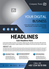 Fototapeta premium Corporate Business Flyer Template
