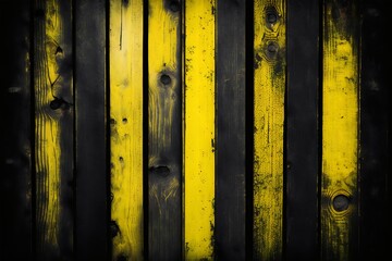 old yellow and black wooden background. Generative AI.