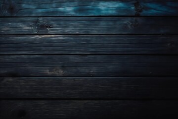 Obraz premium dark blue wooden background. Generative AI.