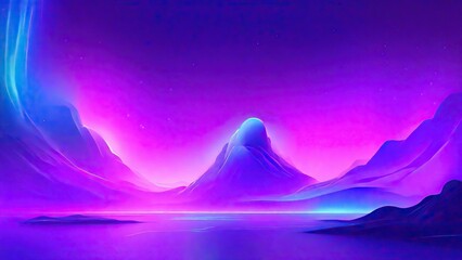 Fototapeta premium landscape with mountains and snow