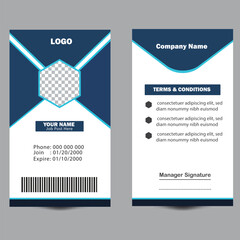 Minimal Id Card Deign  Id Card New Id Card Design 2023, Id Card Template. Creative Id Card Design.