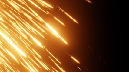 wild sprühende Funken, Feuerwerk, Funkenregen, Inferno, Neujahr, Brand, heiß
