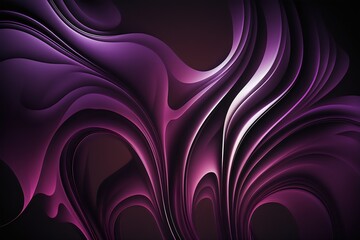 abstract purple gradient background with waves. Generative AI. 