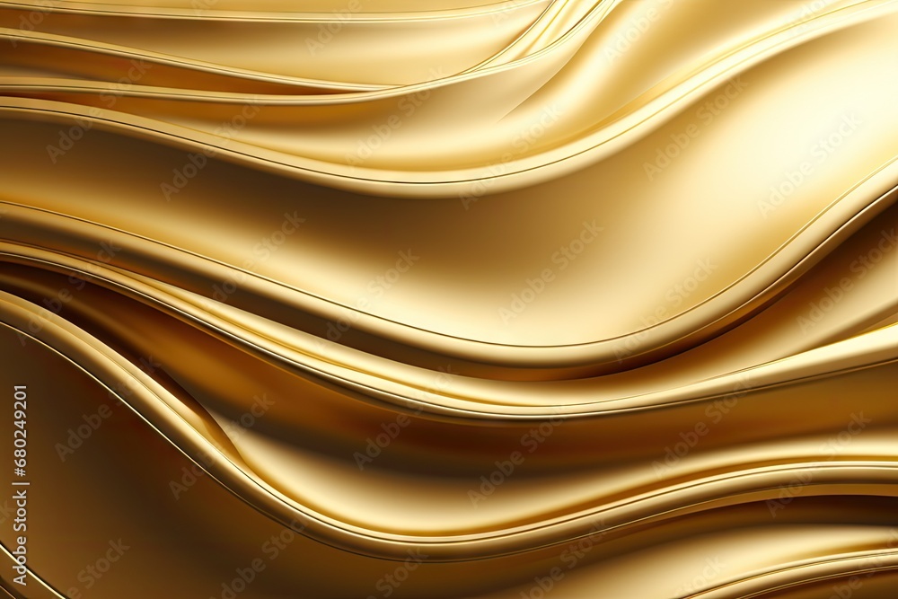 Poster a close up of a gold background with wavy lines on the bottom and bottom of the lines on the bottom 