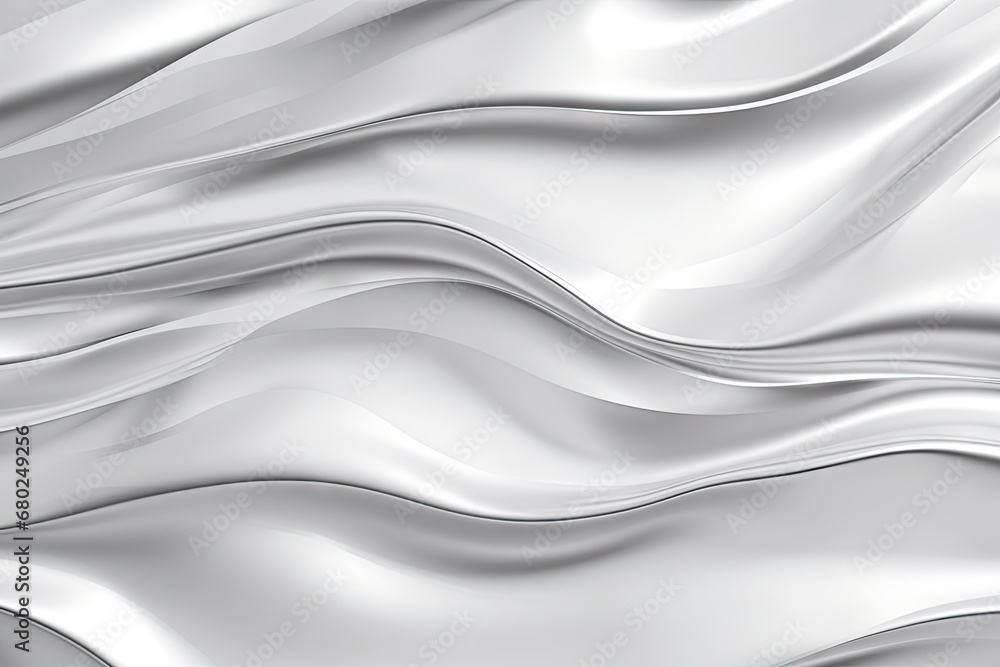 Poster a white background with wavy lines in the form of a wave, with a black center in the middle of the i