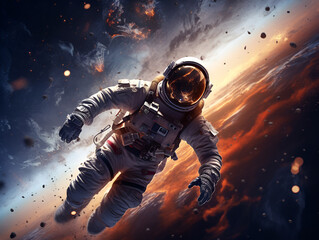 astronaut in space