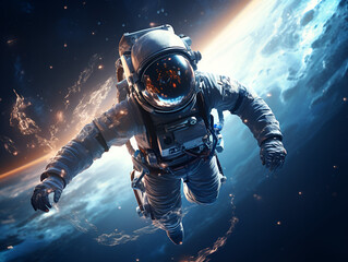 astronaut in space
