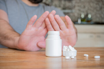 Person who does not want to take their medicines.