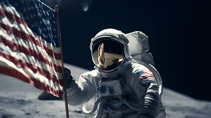 a portrait of an astronaut in space