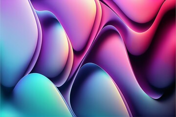 abstract colorful background with lines and shapes. Generative AI. 