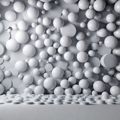 abstract geometric background. white and black background. 3d render illustration abstract geometric background. white and black background. 3d render illustration balls with white spheres